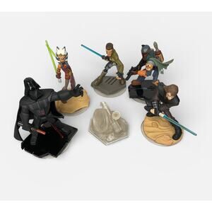 Disney Infinity 3.0 Star Wars Figure Lot Boba Fett Vader Ahsoka Anakin Kanan